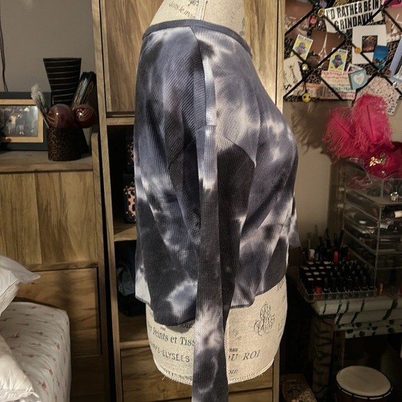 Antistar Cropped Tie Dye Thermal Shirt - Medium - Picture 2 of 5